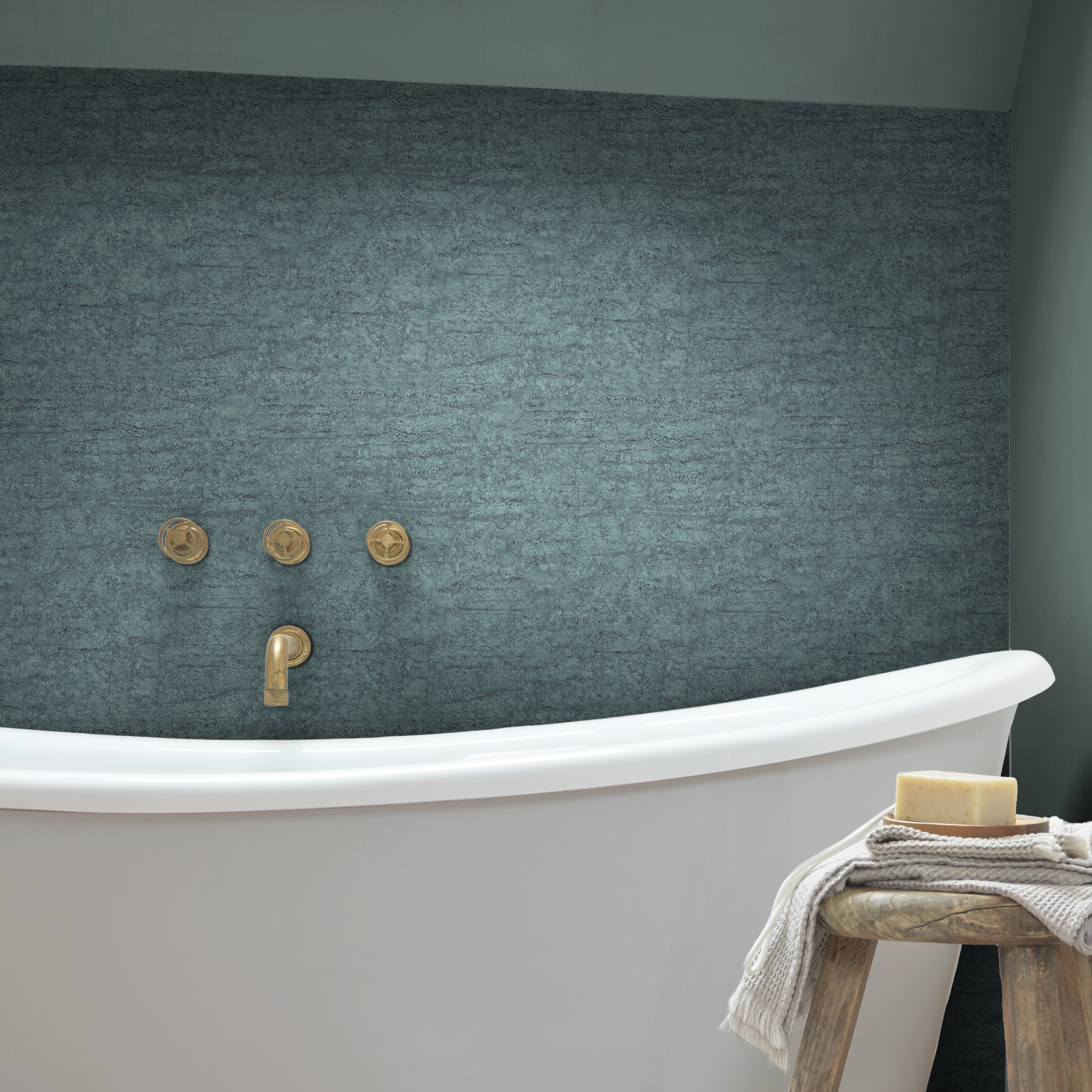 Vincenzo Wallpaper 124131 By Graham Brown In Teal Blue